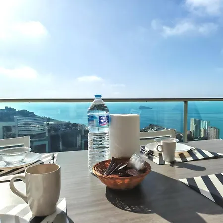 Apartamento Increibles Vistas Al Mar Desde La Terraza Privada En La Planta 39